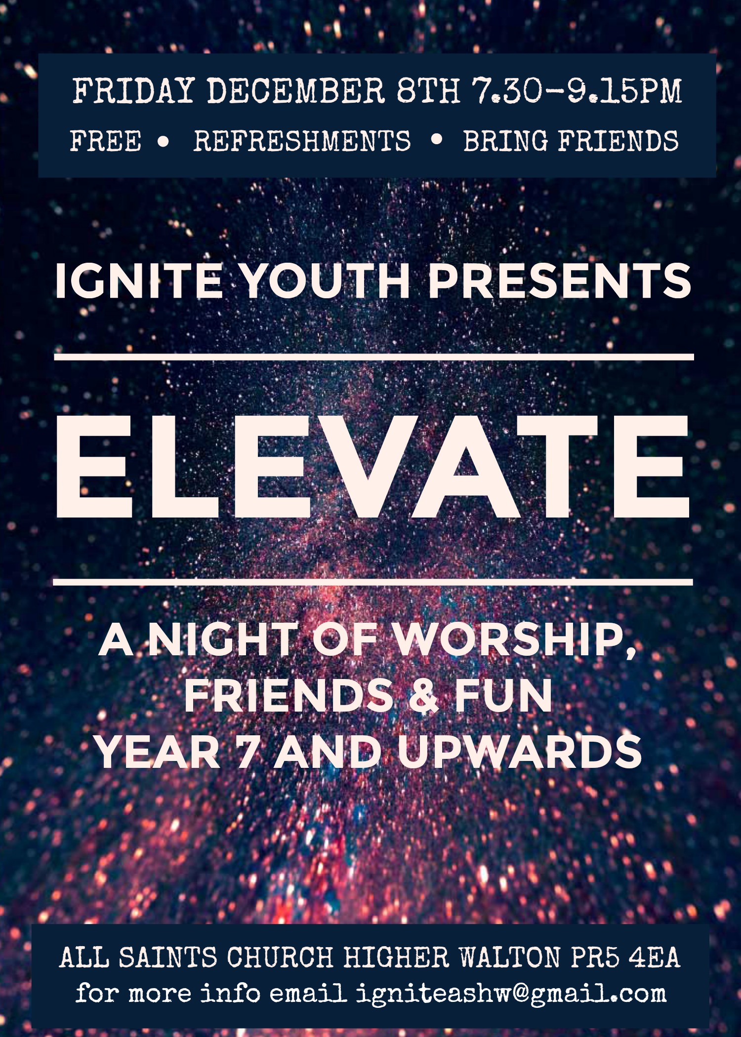Ignite Youth presents Elevate The Diocese of Blackburn